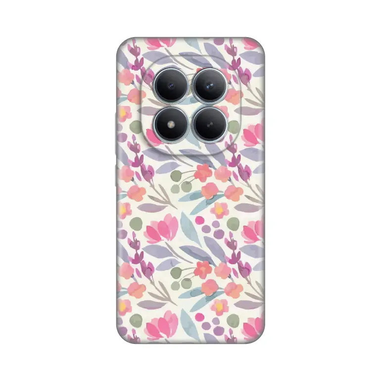 Torbica Silikonska Print za Xiaomi Redmi Note 15 Pro Plus 5G Watercolor Flowers