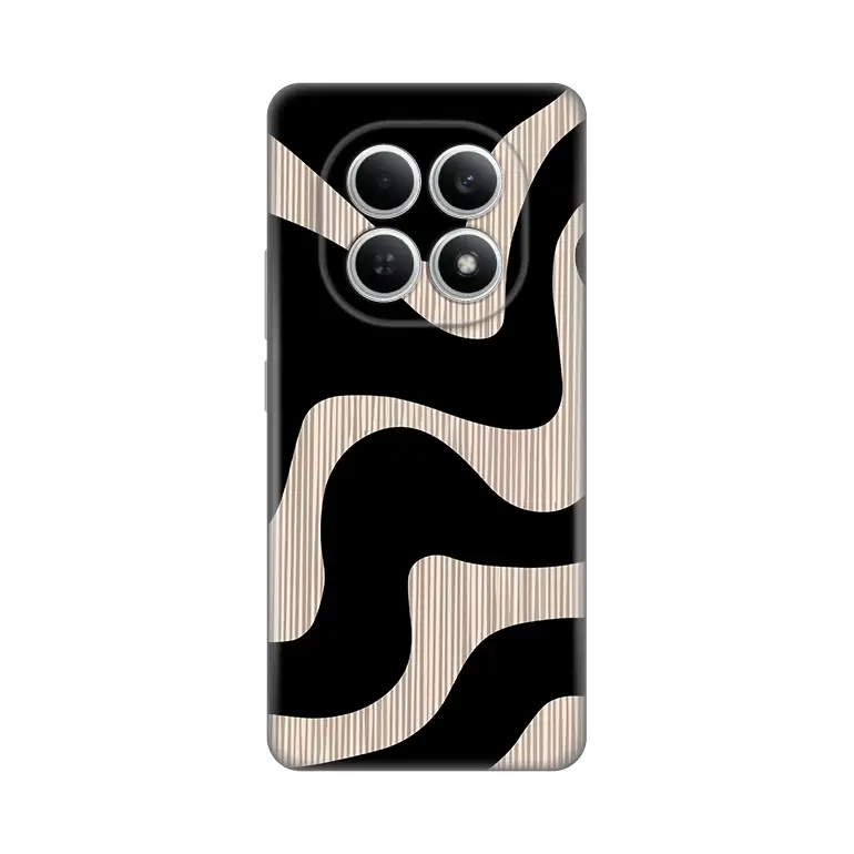 Torbica Silikonska Print Skin za Xiaomi Redmi Note 15 4g/5g Black Flow