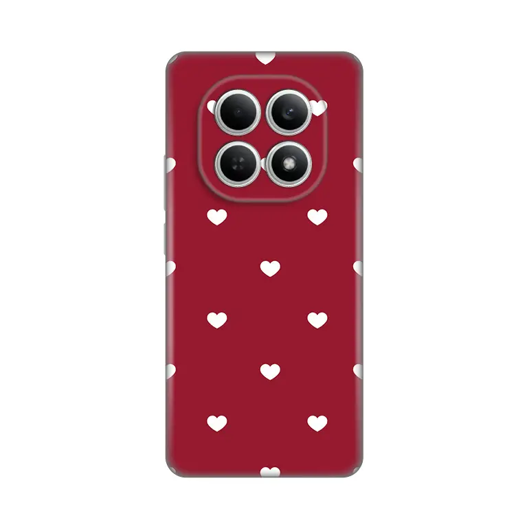 Torbica Silikonska Print Skin za Xiaomi Redmi Note 15 4g/5g Burgundy Hearts