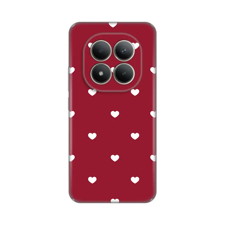 Torbica Silikonska Print Skin za Xiaomi Redmi Note 15 Pro Plus 5G Burgundy Hearts