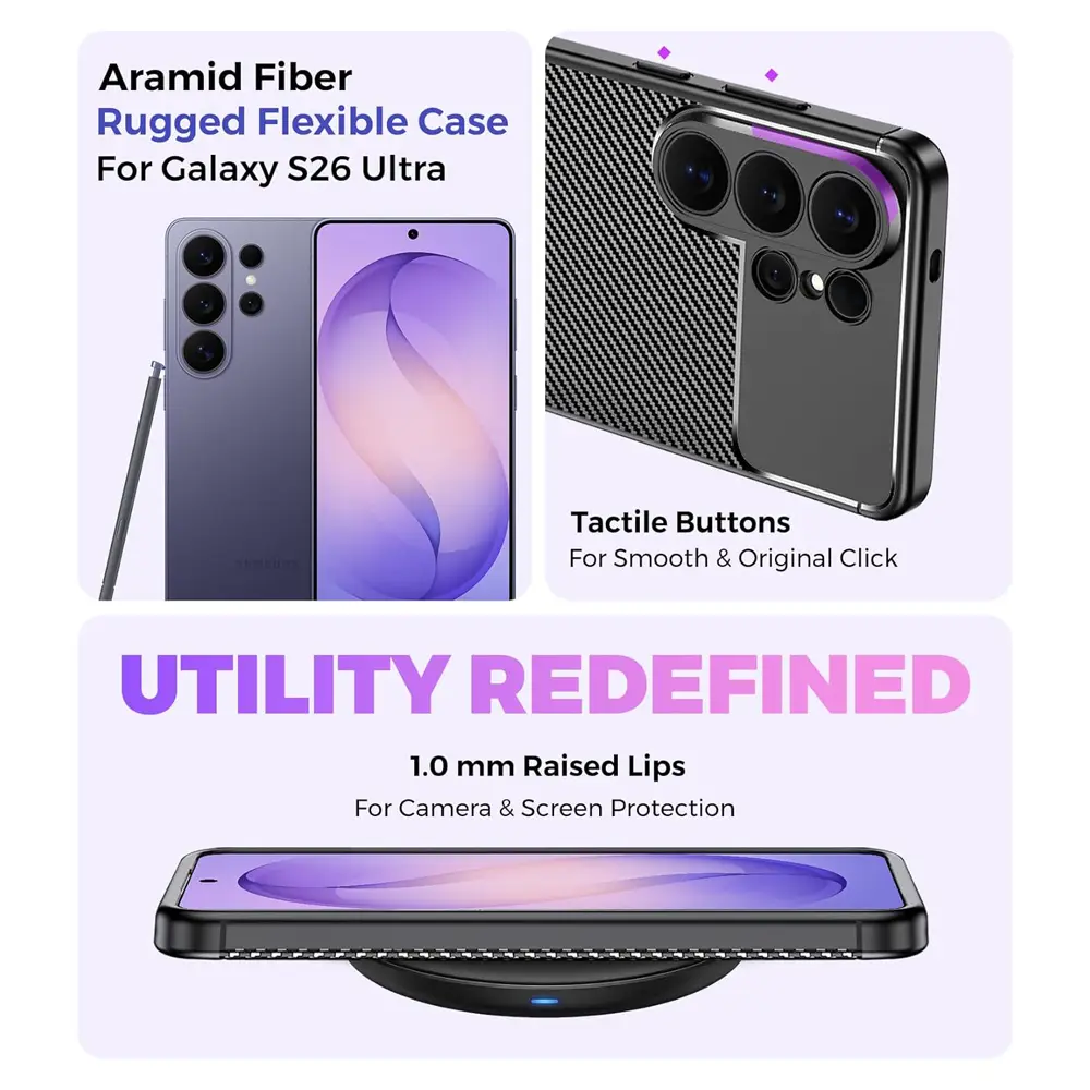 Torbica Defender Carbon za Samsung S948B Galaxy S26 Ultra Crna