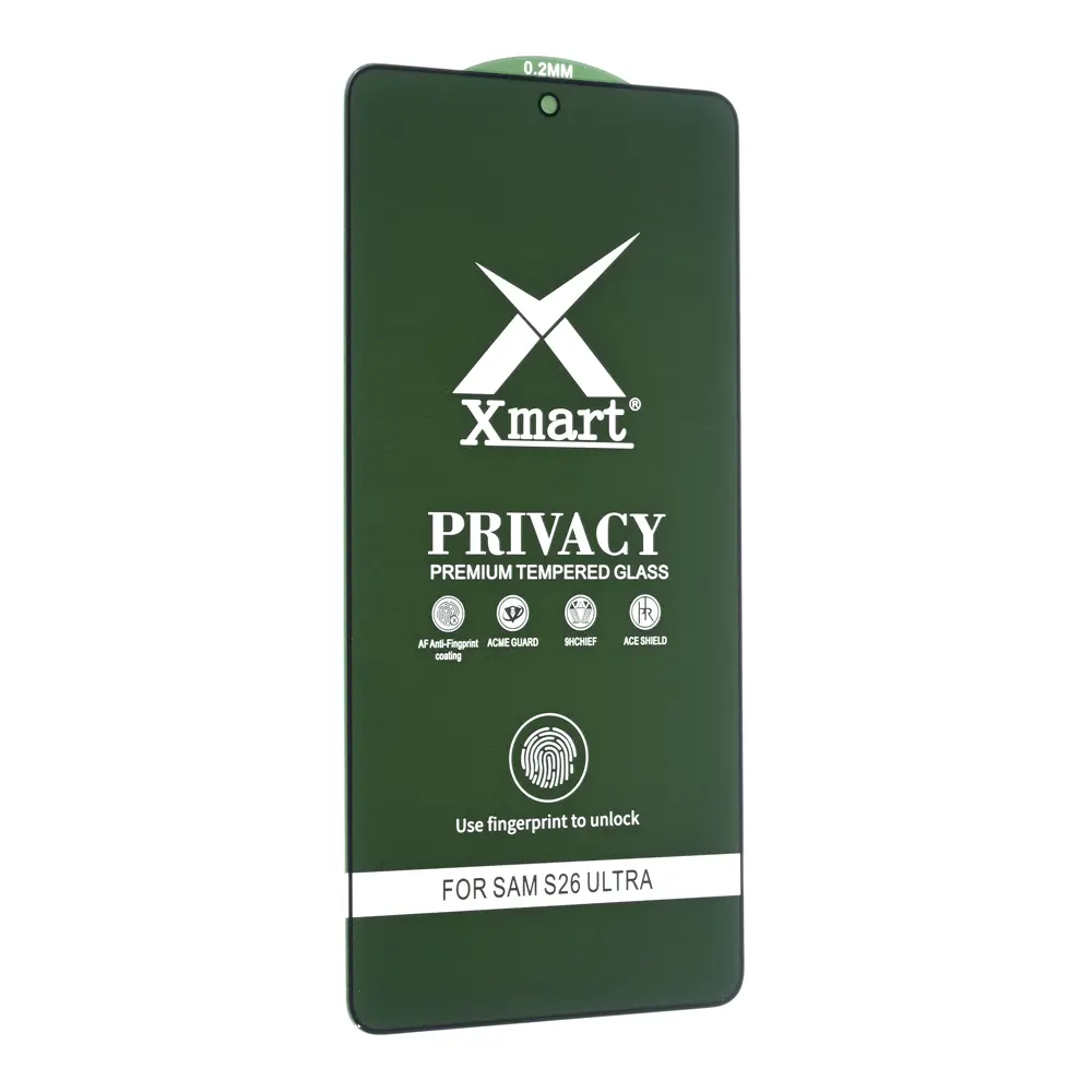 Zastitno Staklo Tempered Glass X Mart 9D Privacy za Samsung S948B Galaxy S26 Ultra (fingerprint Unlock)