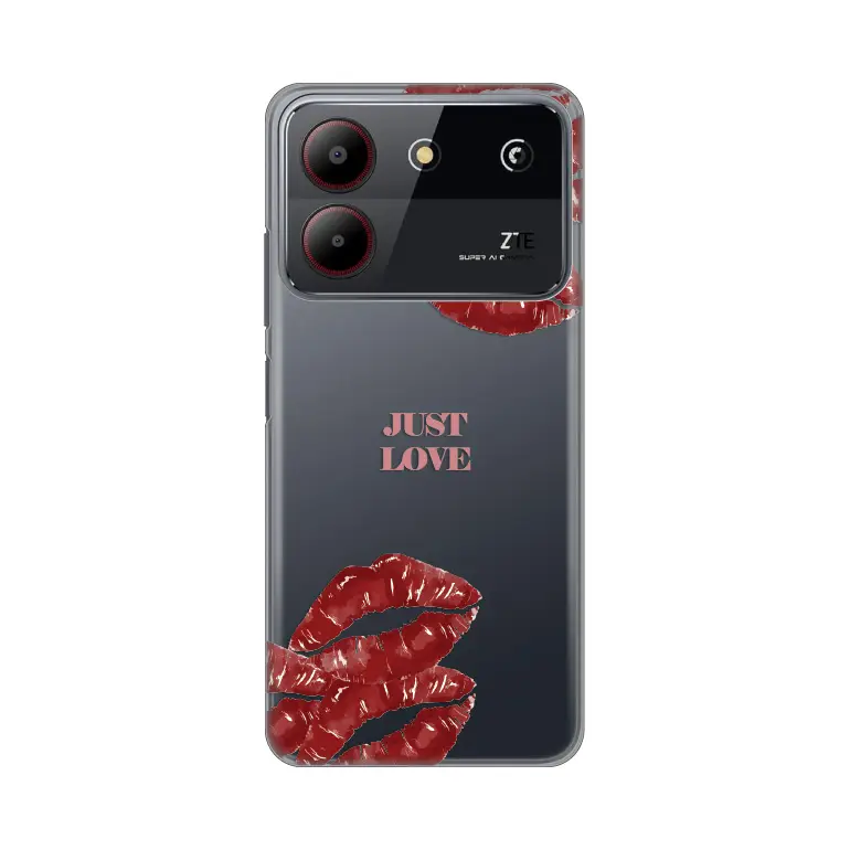 Torbica Silikonska Print Skin za ZTE Blade A54 Just Love Pink