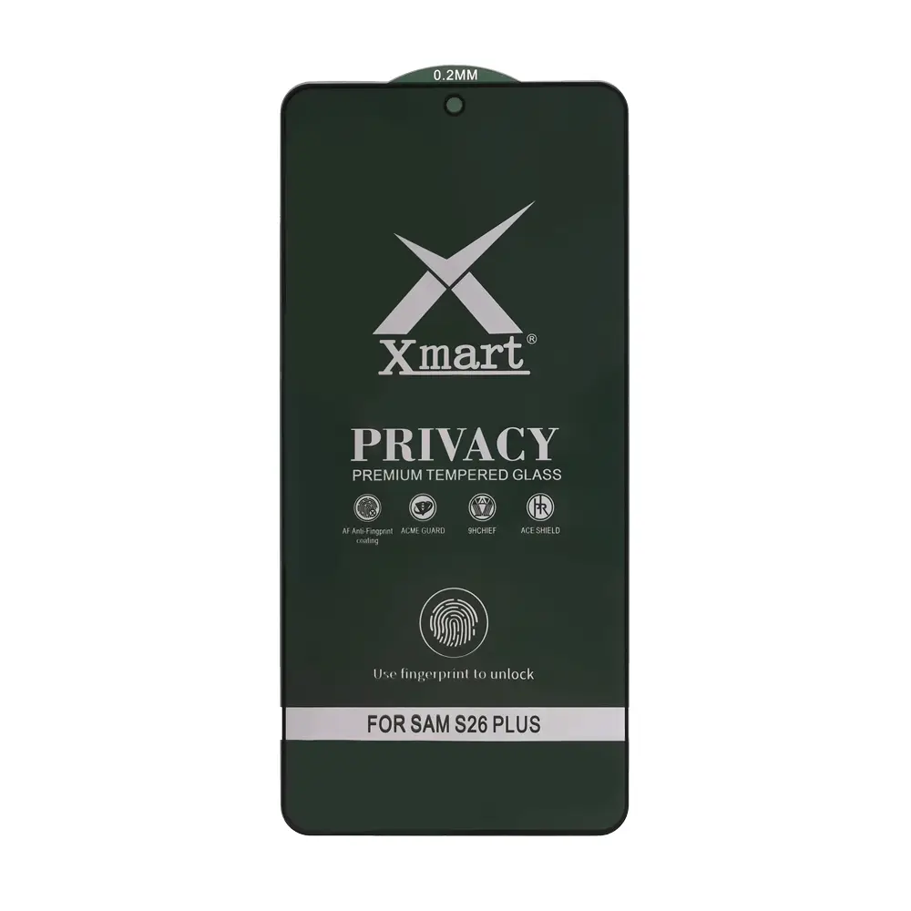 Zastitno Staklo Tempered Glass X Mart 9D Privacy za Samsung S946B Galaxy S26 Plus (fingerprint Unlock)
