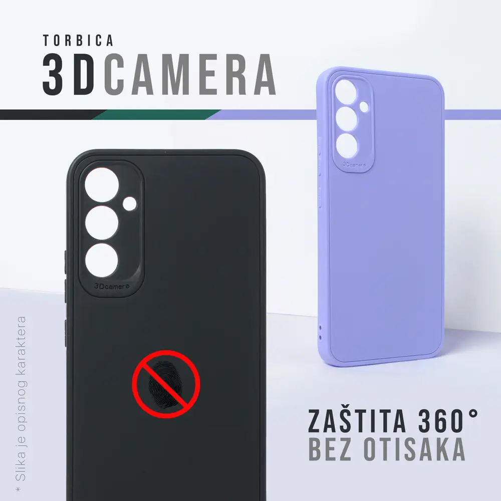 Torbica 3D Camera za Xiaomi Redmi Note 15 Pro 5G Ljubicasta
