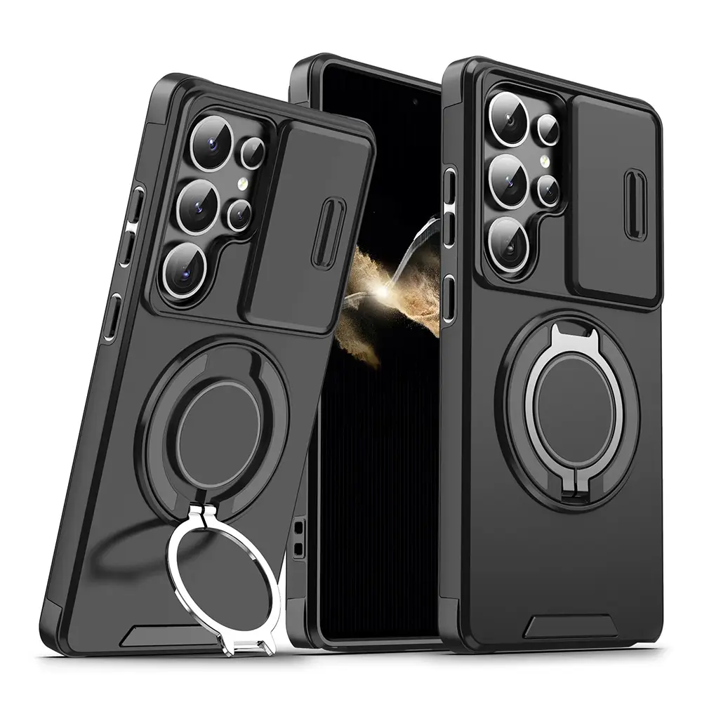 Torbica Camshield Ring Stand za Samsung S948B Galaxy S26 Ultra Crna