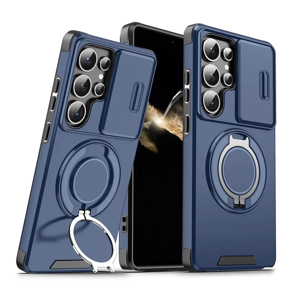 Torbica Camshield Ring Stand za Samsung S948B Galaxy S26 Ultra Plava