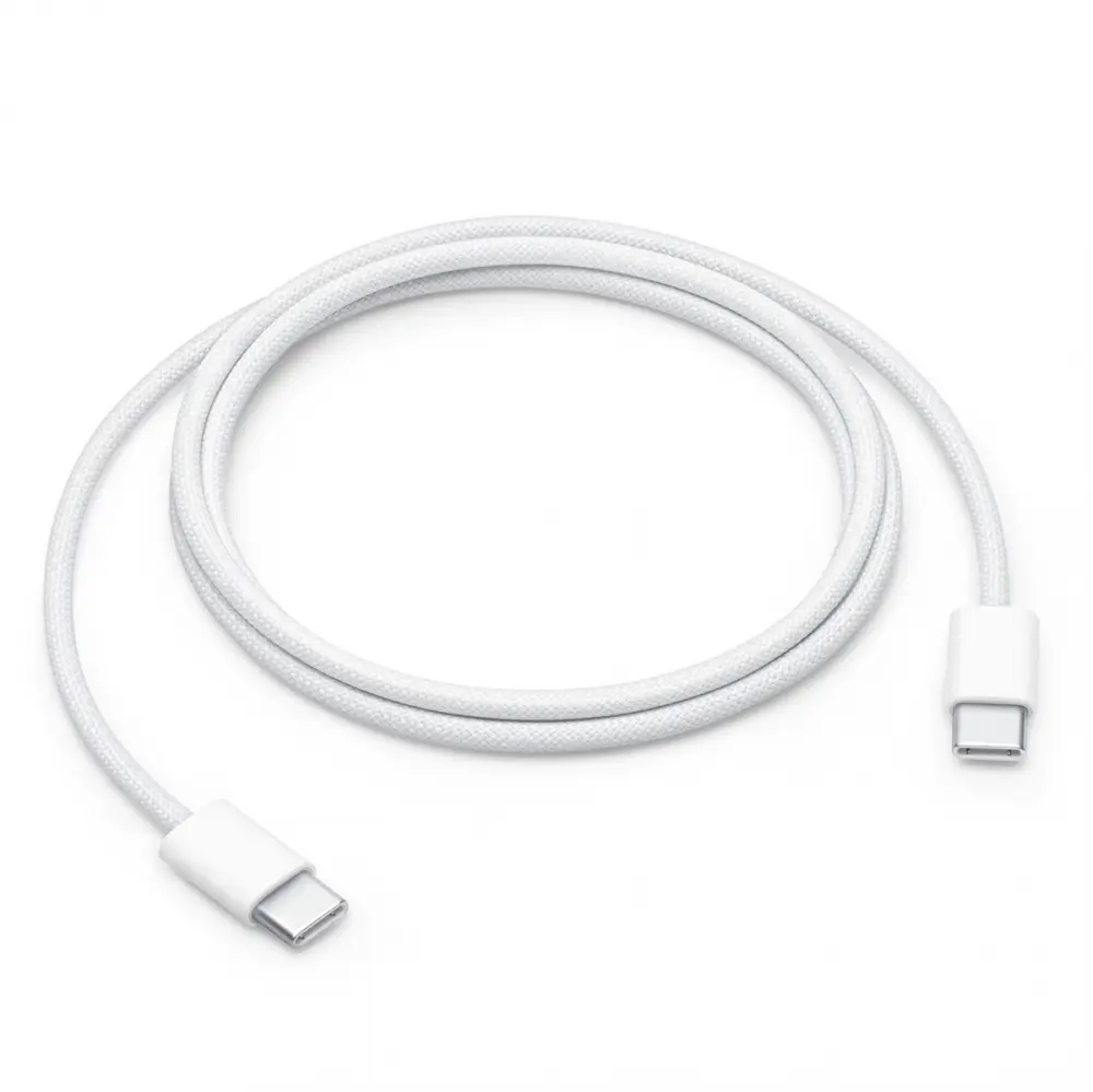 Data Kabl L za Iphone 15-17 60W Type C na Type C Beli 1M