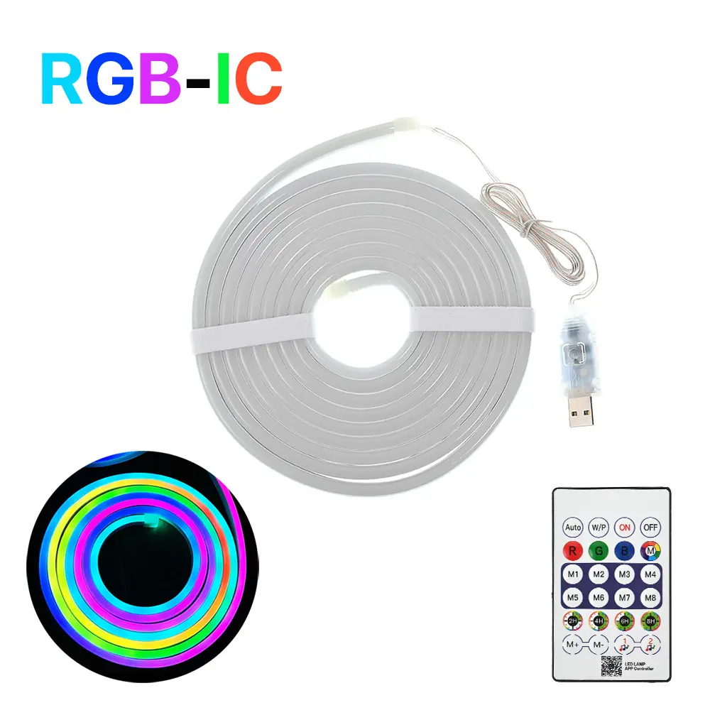LED Svetlo Neon Rope RGB 3M