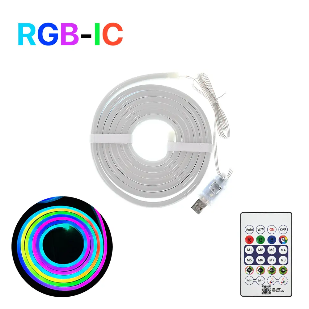 LED Svetlo Neon Ropergb 2M