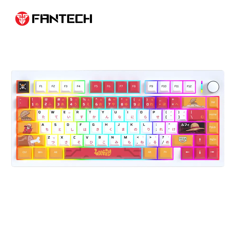Tastatura Mehanicka Gaming Fantech MK921 Maxfit 8 Wireless ONE Piece - Luffy (white Switch)