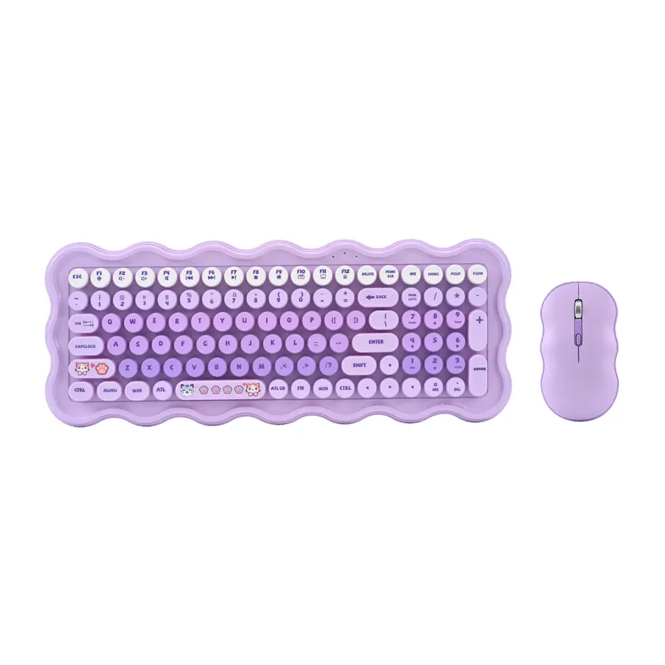 Combo Mis i Tastatura Coteci Of-056 Ljubicasta