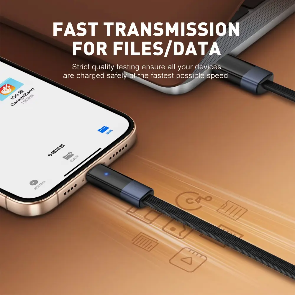 Data Kabl Ldnio LS241 50W Fast Automatic Power OFF Micro USB Crni 1M