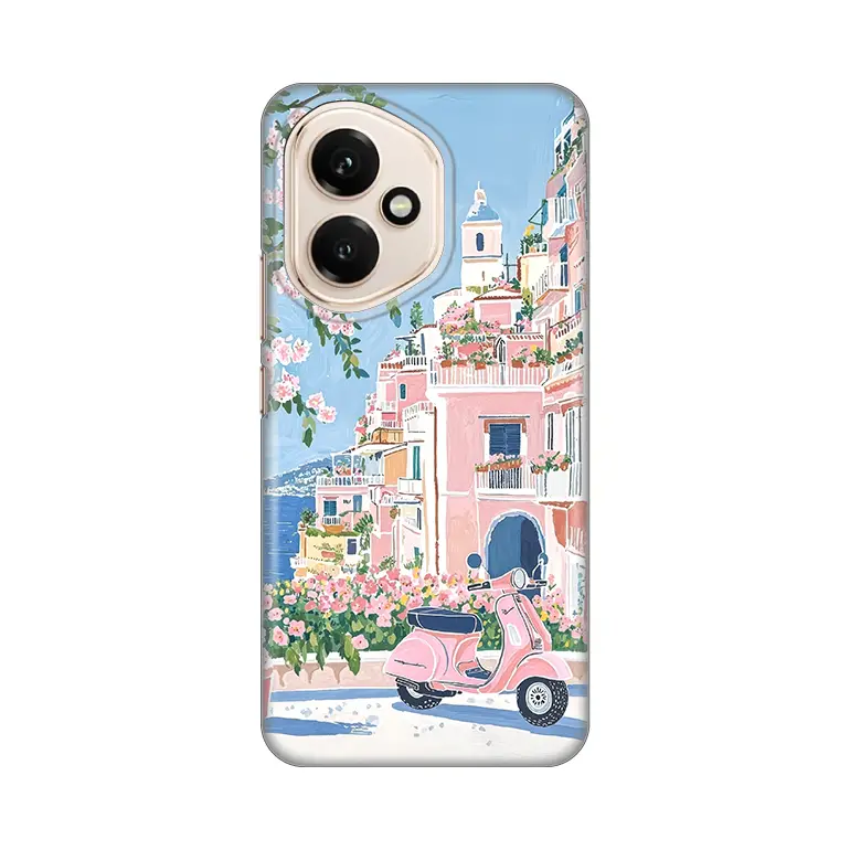 Torbica Silikonska Print za Honor 400 Pink Italy