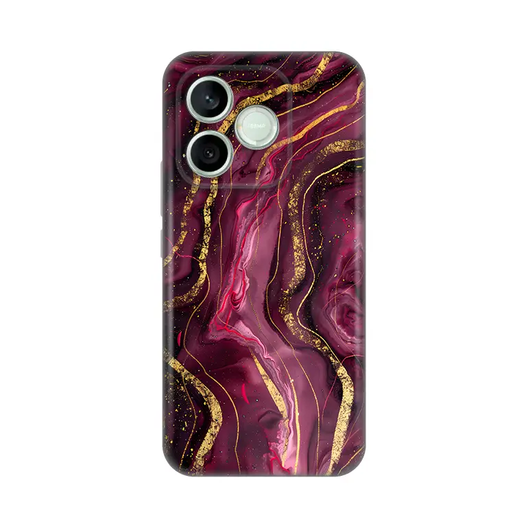 Torbica Silikonska Print za Honor 600 Lite Burgundy