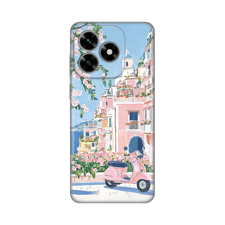 Torbica Silikonska Print za Honor X5C Plus Pink Italy