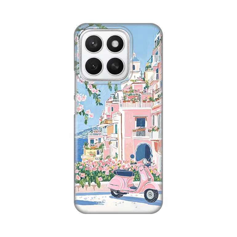 Torbica Silikonska Print za Honor X8C Pink Italy