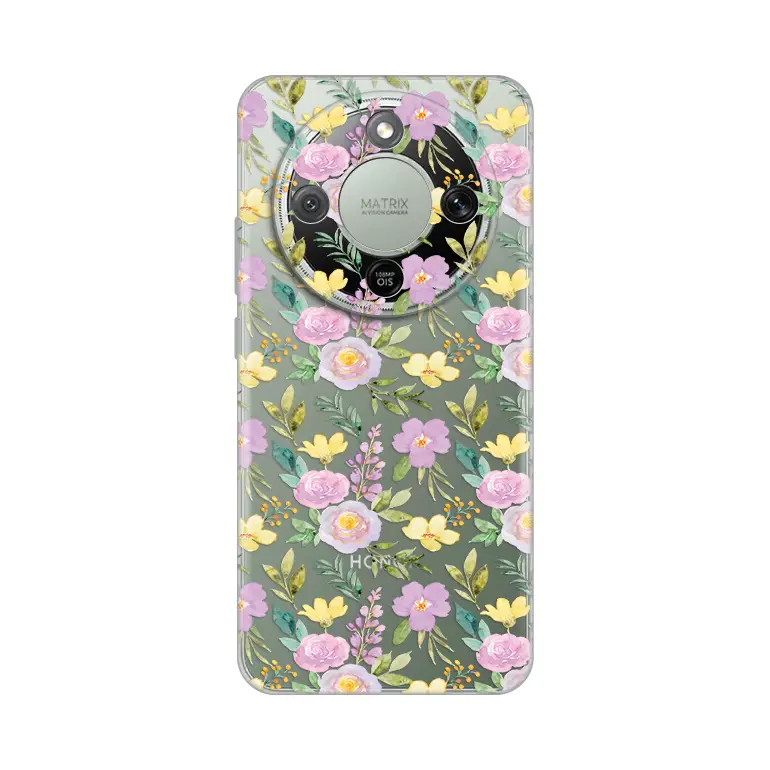 Torbica Silikonska Print Skin za Honor Magic 8 Lite Soft Flowers