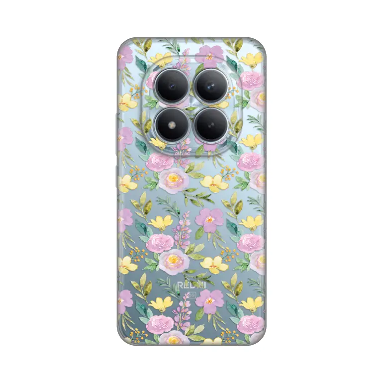 Torbica Silikonska Print Skin za Xiaomi Redmi Note 15 Pro Plus 5G Soft Flowers