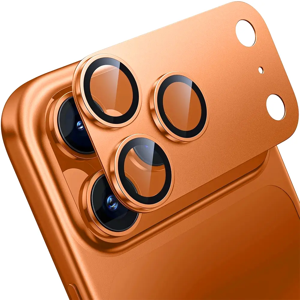Zastita Kamere Full Cover za Iphone 17 Pro Max Narandzasta