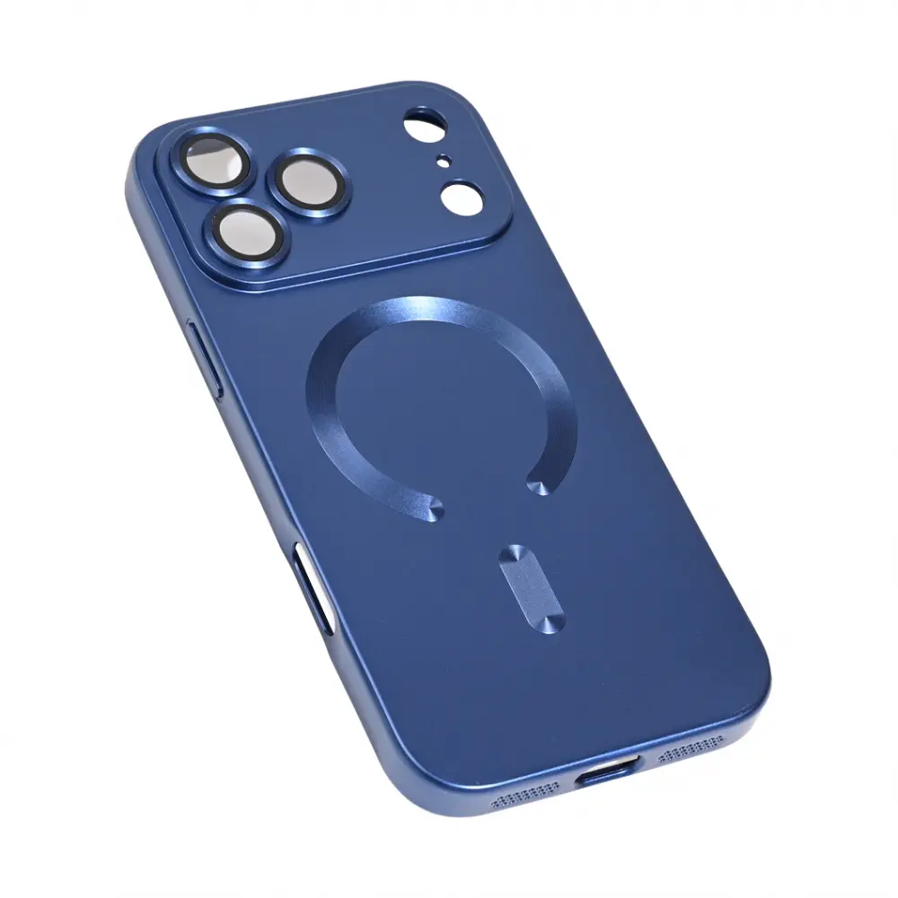 Torbica Magsafe Chrome za Iphone 17 Pro Max 6.9 Tamno Plava