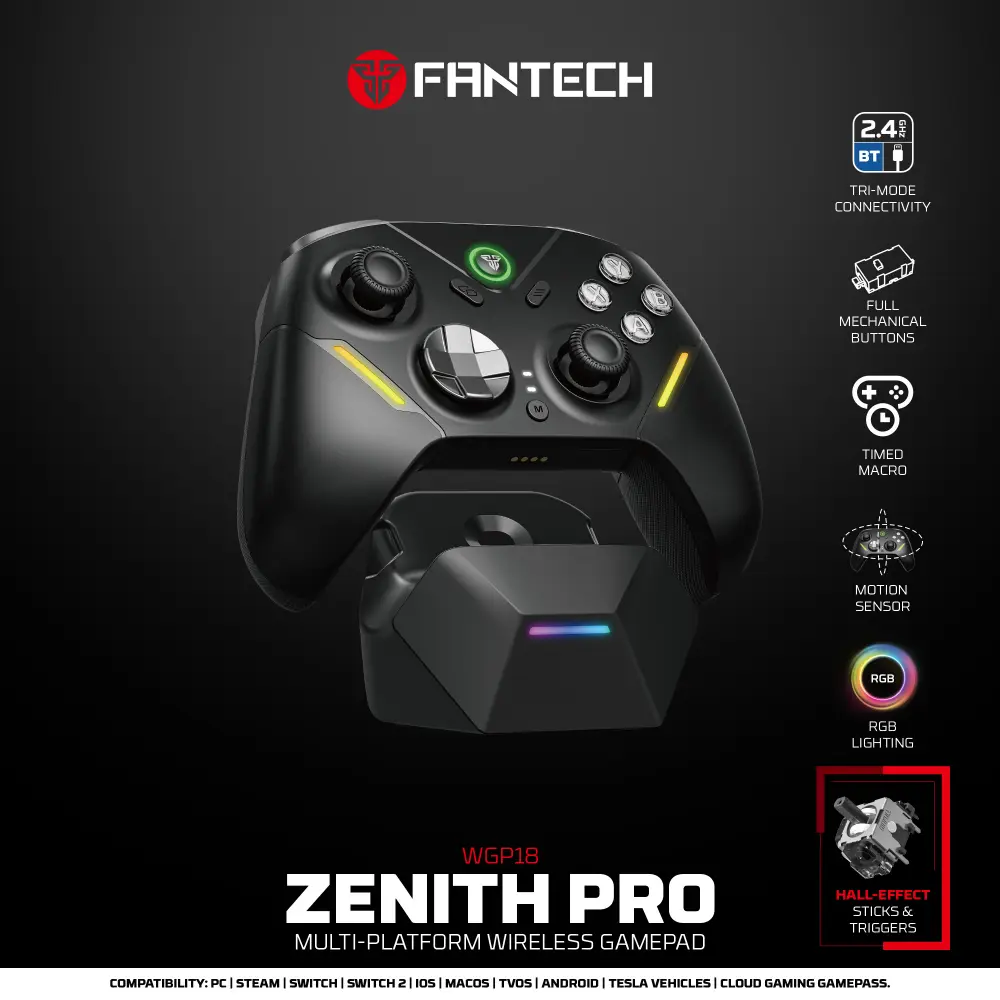 Joypad Wireless Fantech WGP18 Zenith PRO Crni