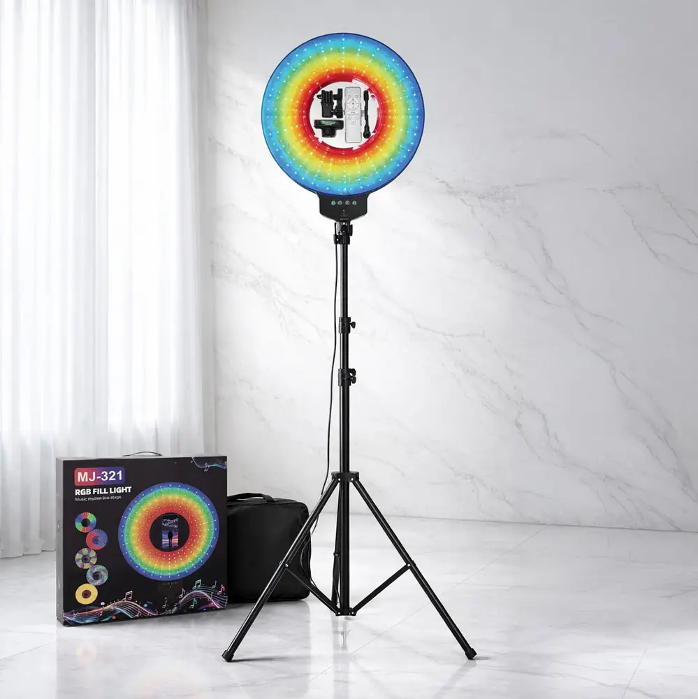 LED Lampa RGB MJ321 sa Drzacem za Mobilni Telefon