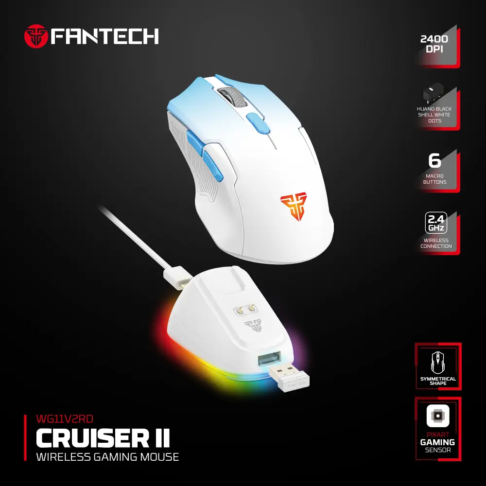 Mis Wireless Fantech Wg11v2rd Cruiser II Plavi