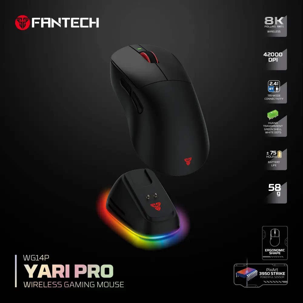 Mis Wireless Gaming Fantech WG14P Yari PRO Crni