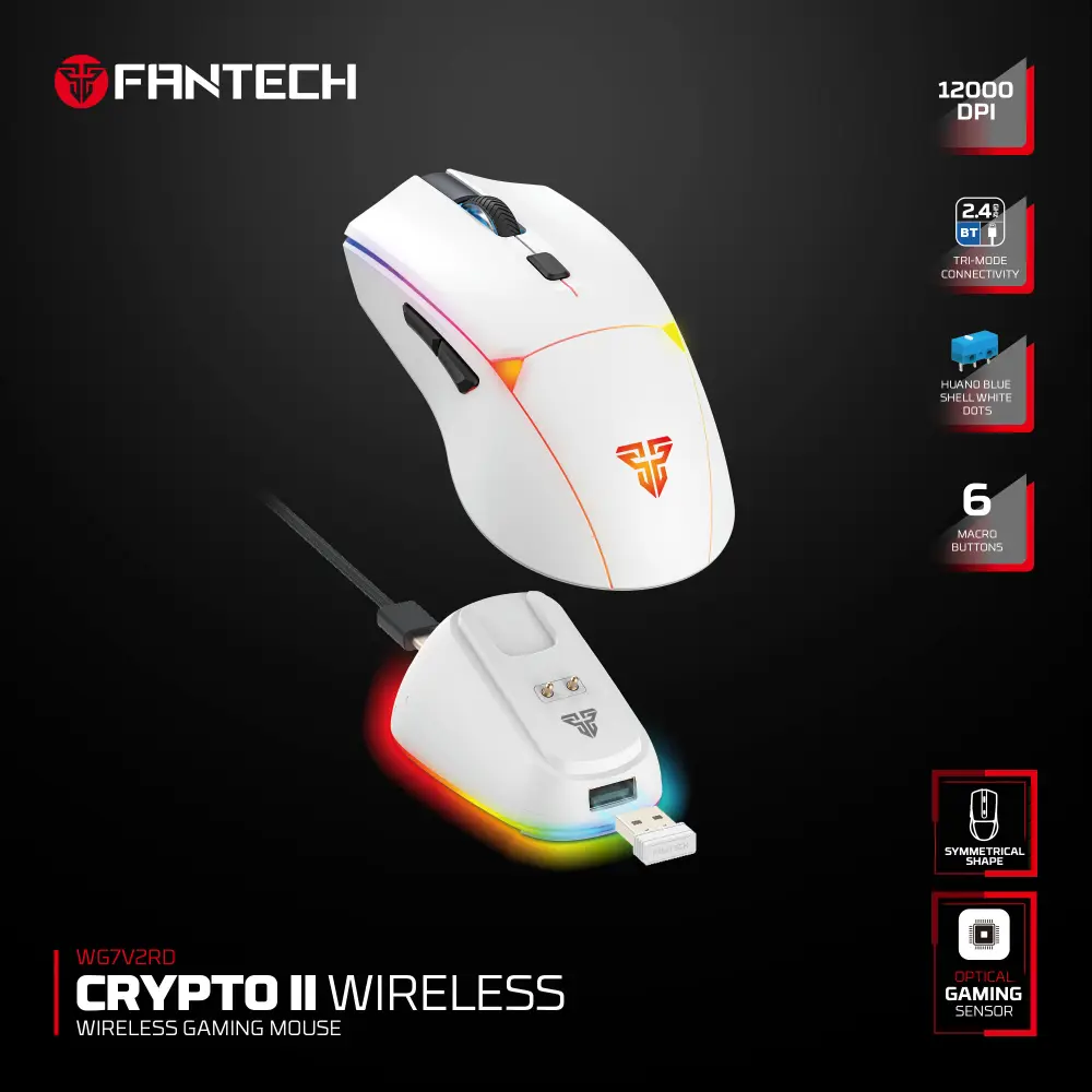 Mis Wireless Gaming Fantech Wg7v2rd Crypto II Beli