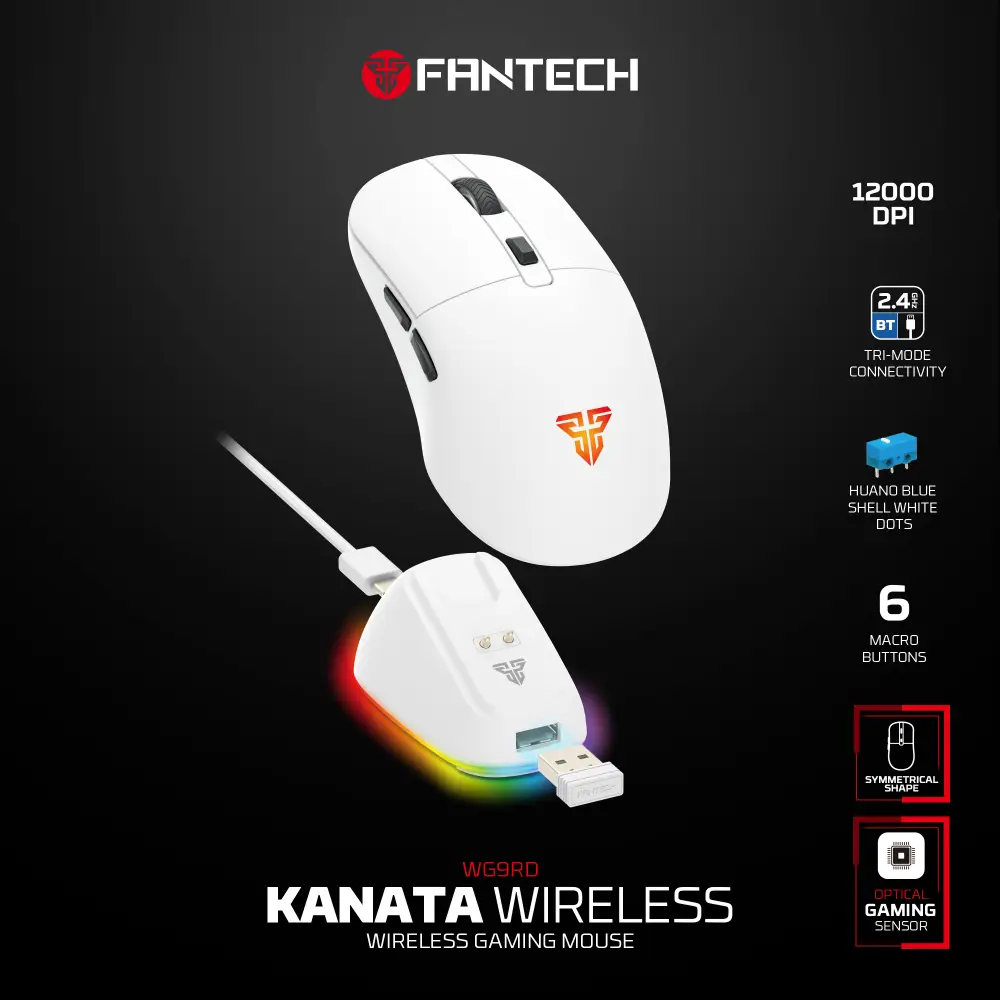 Mis Wireless Gaming Fantech WG9RD Kanata Beli