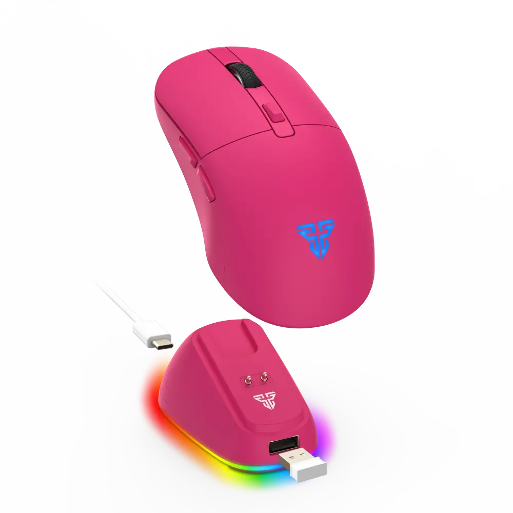 Mis Wireless Gaming Fantech WG9RD Kanata Pink