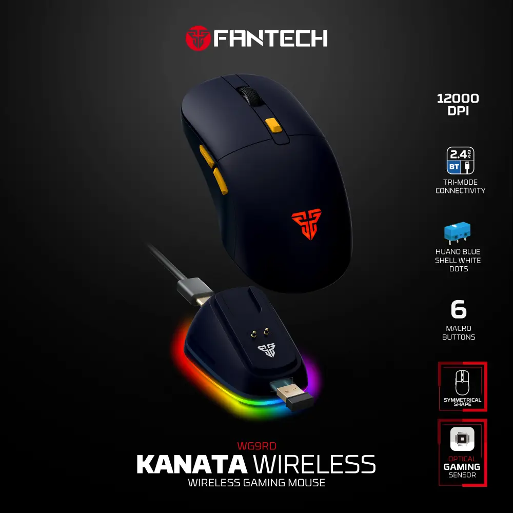 Mis Wireless Gaming Fantech WG9RD Kanata Plavi