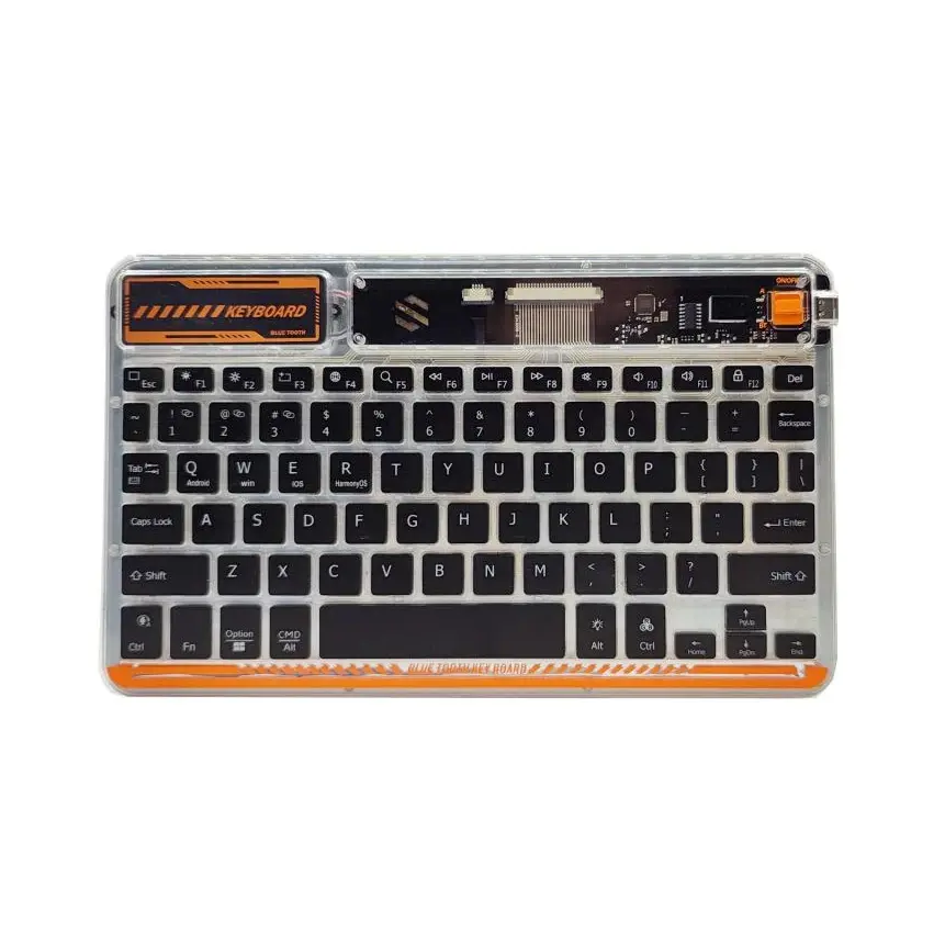 Tastatura Coteci Punk 84012 Wireless Transparent Crna