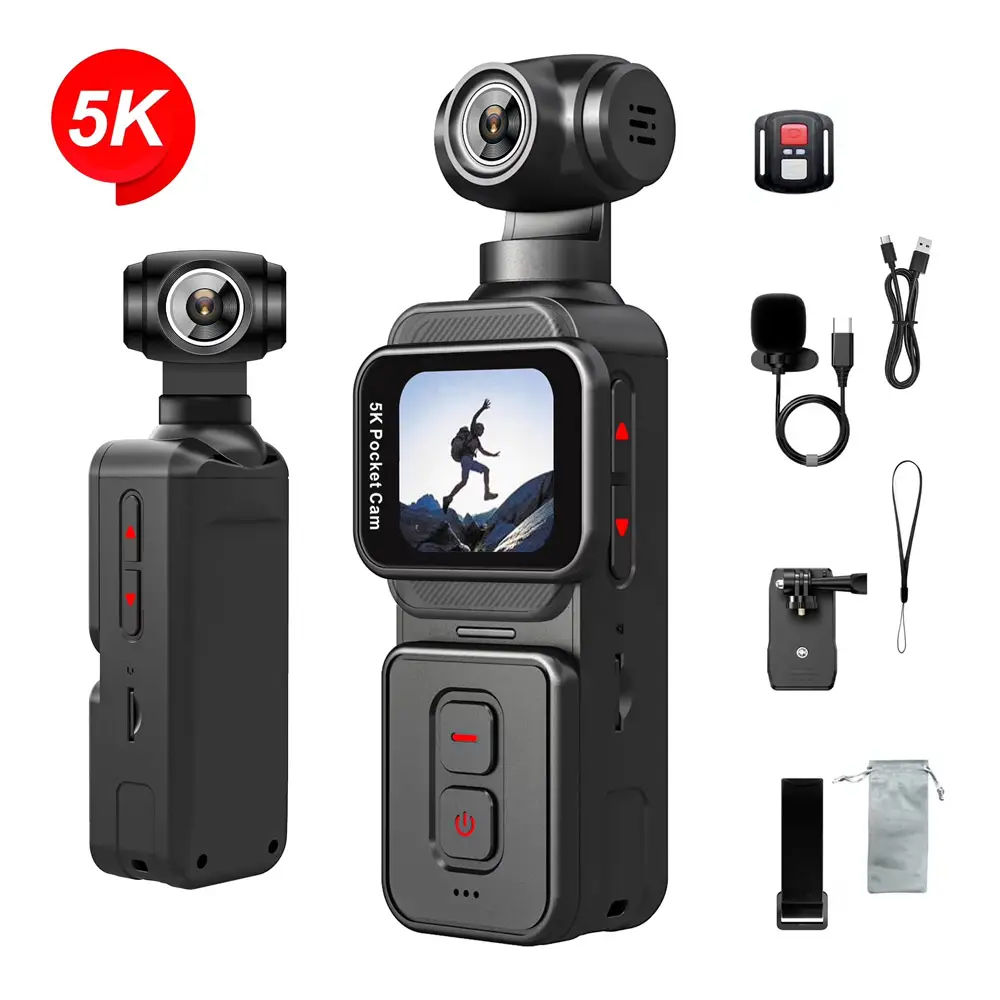 Akciona Kamera JWD 5K Pocket Crna