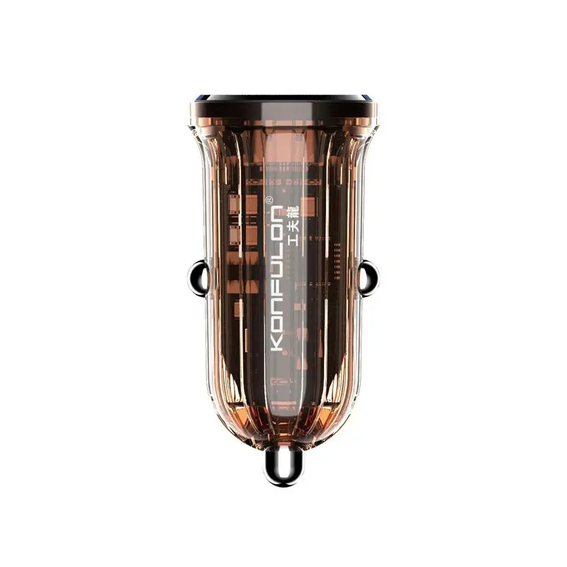 Auto Punjac Konfulon C85q, 3.6a, Qc3.0 22.5w, PD 30W Transparentan