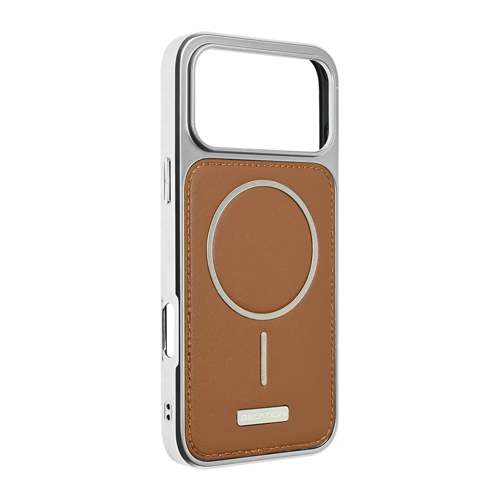 Torbica Magsafe Urban Leather za Iphone 17 Pro Max 6.9 Braon
