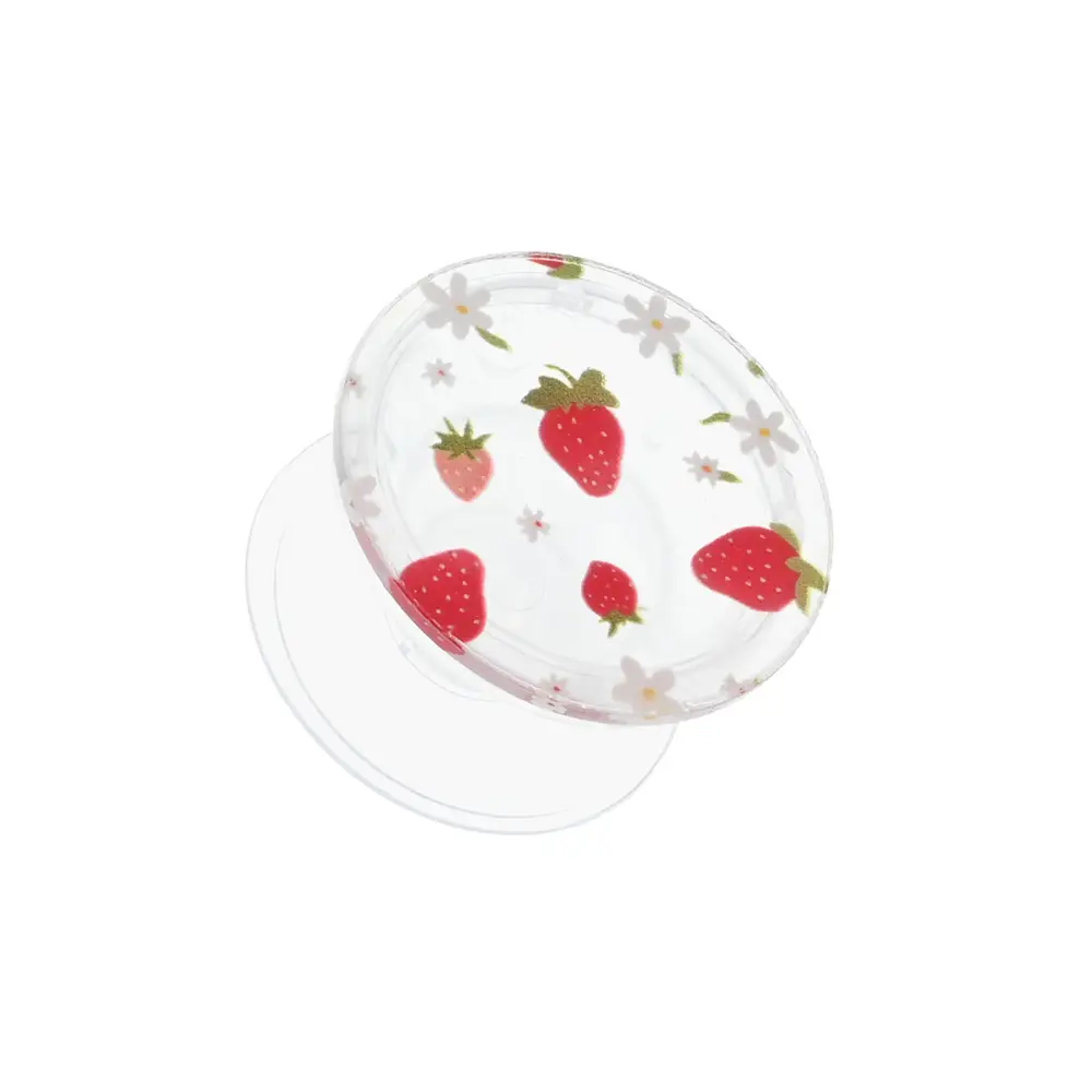 Stalak Pop Strawberry And Flowers Transparent