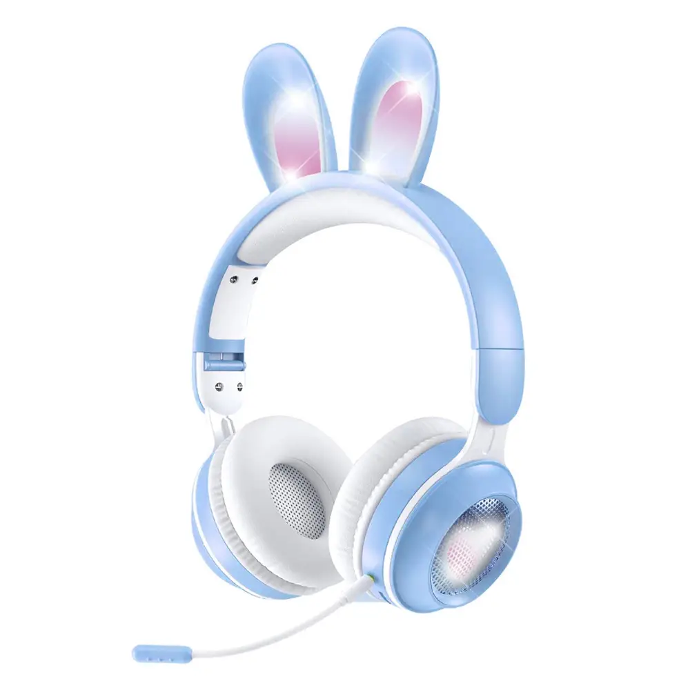 Bluetooth Slusalice Bunny Plave