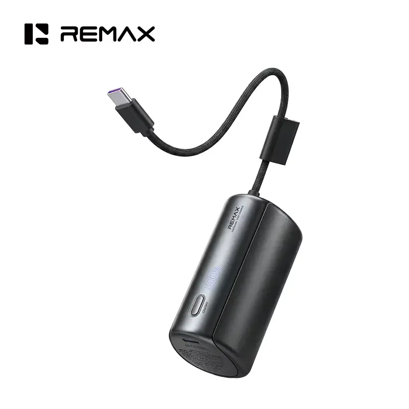 Power Bank Prenosiva Baterija Remax Coolpad Series Fp-110 sa Integrisanim Type C Kablom 10000mah Crna