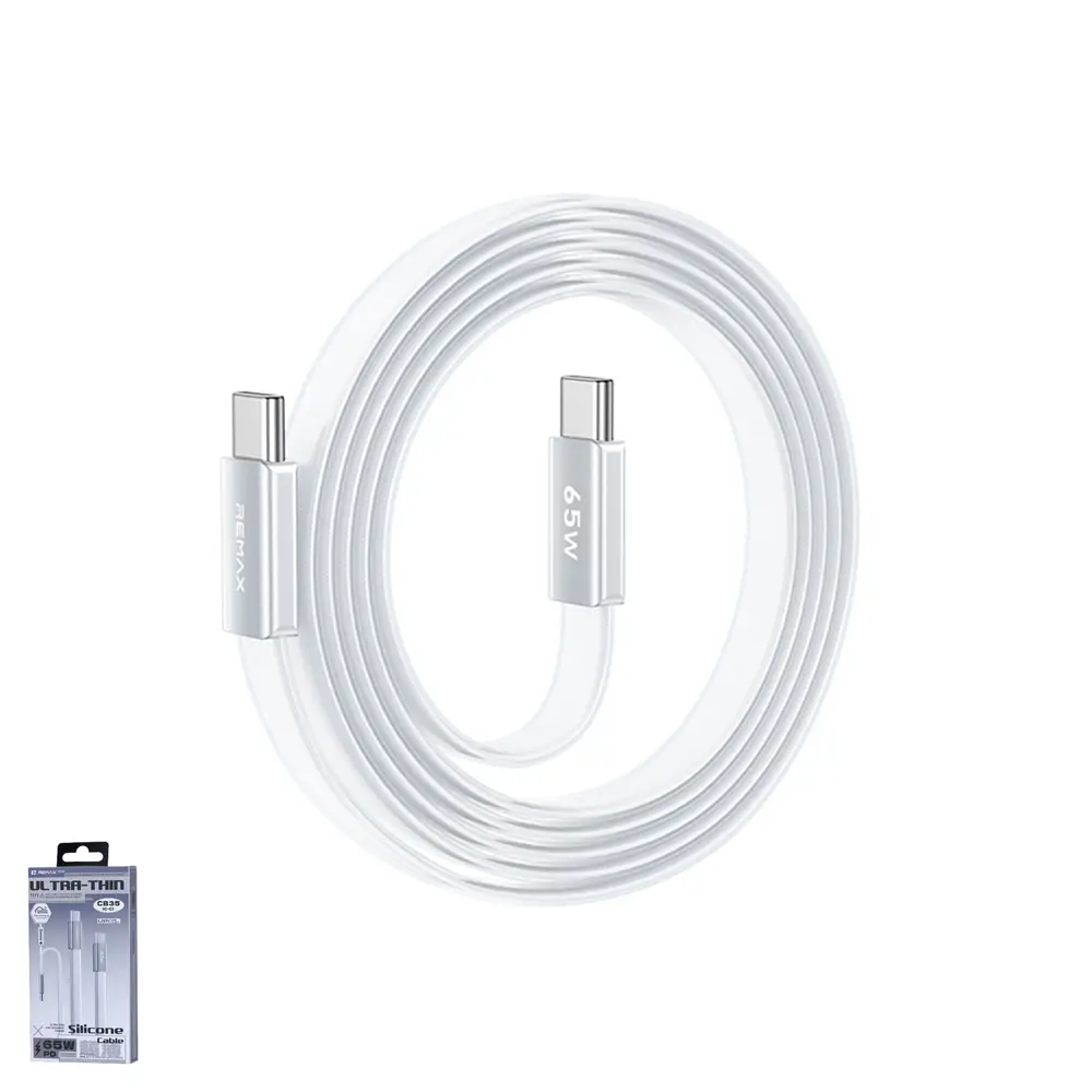 Data Kabl Remax Ultimate Series CB35 65W Ultra-thin Fast Charging Type C na Type C 1.2m Beli