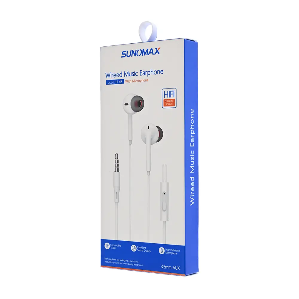 Slusalice Sunomax H-45 3.5mm Bele