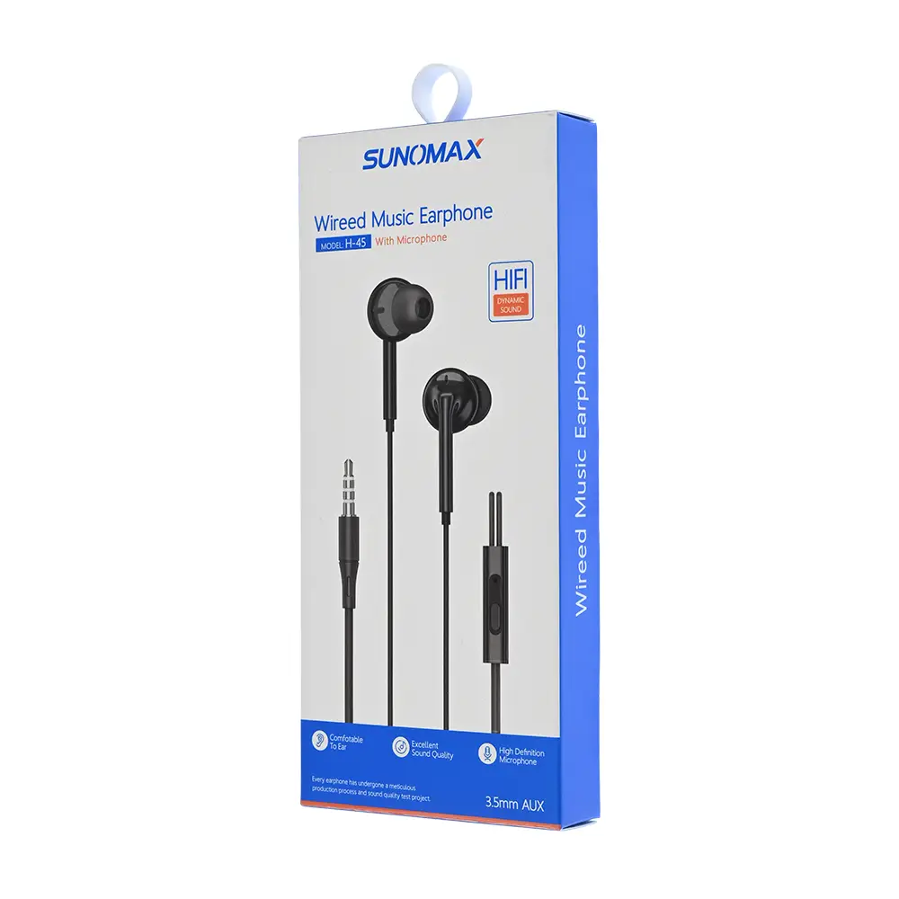 Slusalice Sunomax H-45 3.5mm Crne