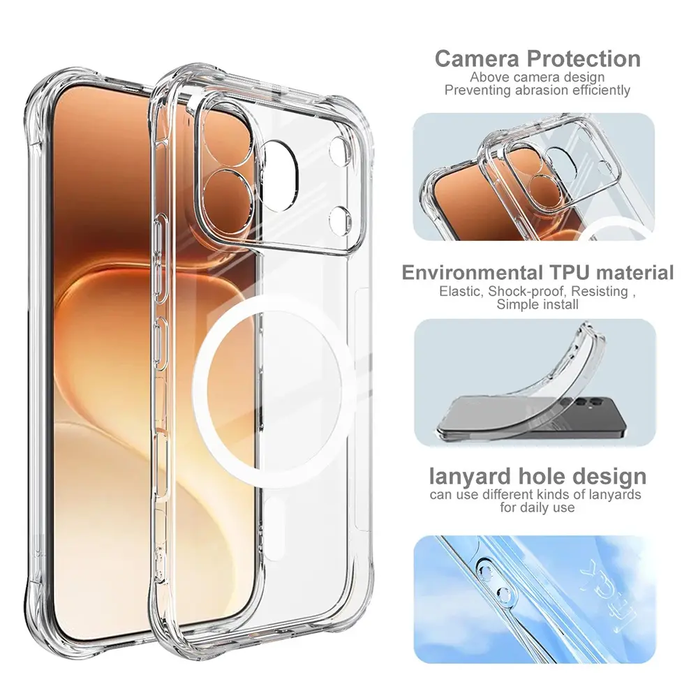 Torbica Magsafe Ice Cube za Honor 600 Pro Transparent