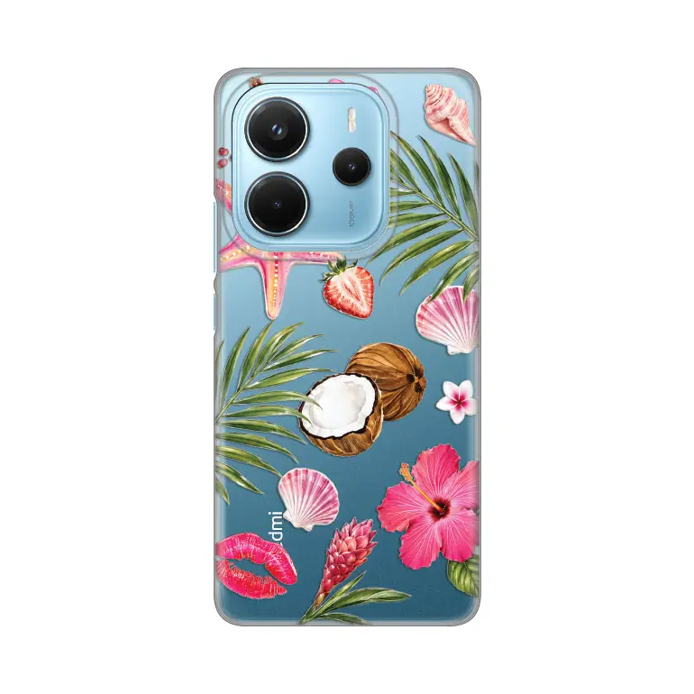 Torbica Silikonska Print za Xiaomi Redmi Note 14 4G (srb) Coconut Paradise