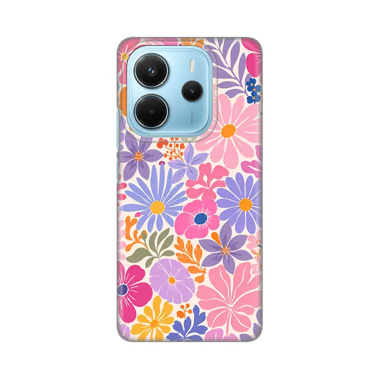 Torbica Silikonska Print za Xiaomi Redmi Note 14 4G (srb) Sunny Petals