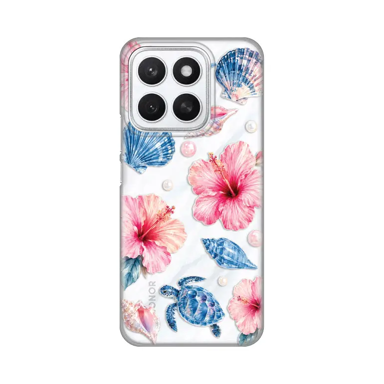 Torbica Silikonska Print Skin za Honor X8C Hibiscus Sea