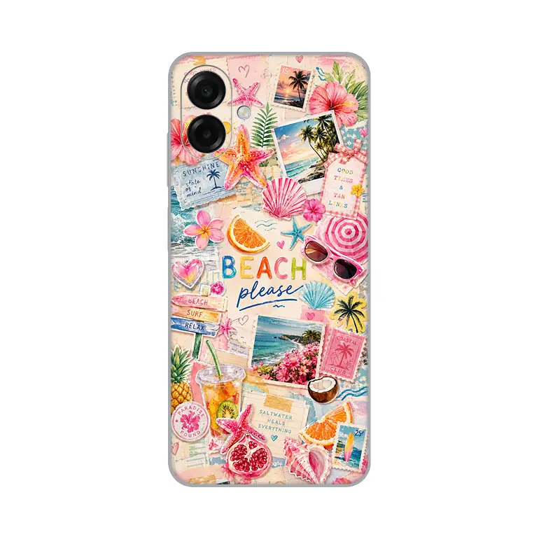 Torbica Silikonska Print Skin za Samsung A075F Galaxy A07 Beach Please