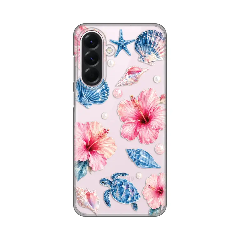 Torbica Silikonska Print Skin za Samsung A566B Galaxy A56 5G Hibiscus Sea