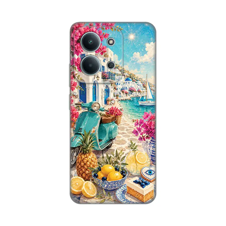 Torbica Silikonska Print Skin za Xiaomi Redmi 15C 4G Summer In Greece